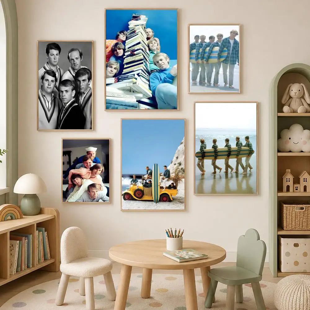 Beach Boys HD PVC Self-Stick Wall Art Poster | Home Decor Wall Art Poster Axl