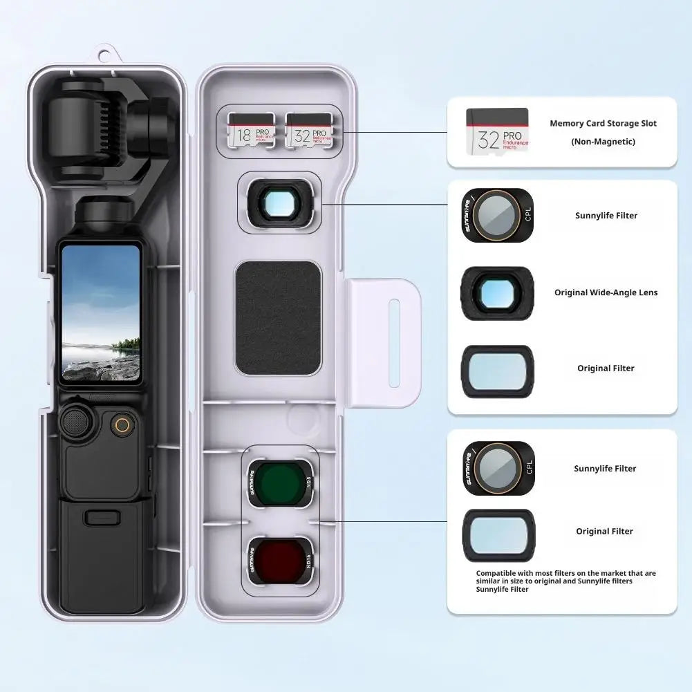 Hard Shell Storage Case for DJI Osmo Pocket 4/3 | Travel Cover Camera Storage Case Axl