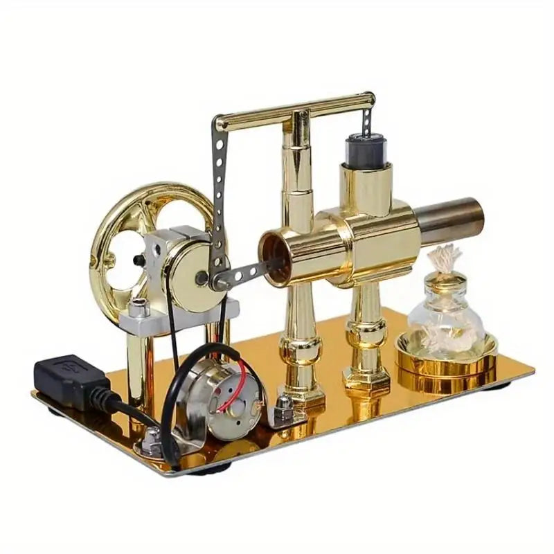 Single Cylinder Stirling Engine Generator – STEM Physics Model Stirling Engine Model Axl