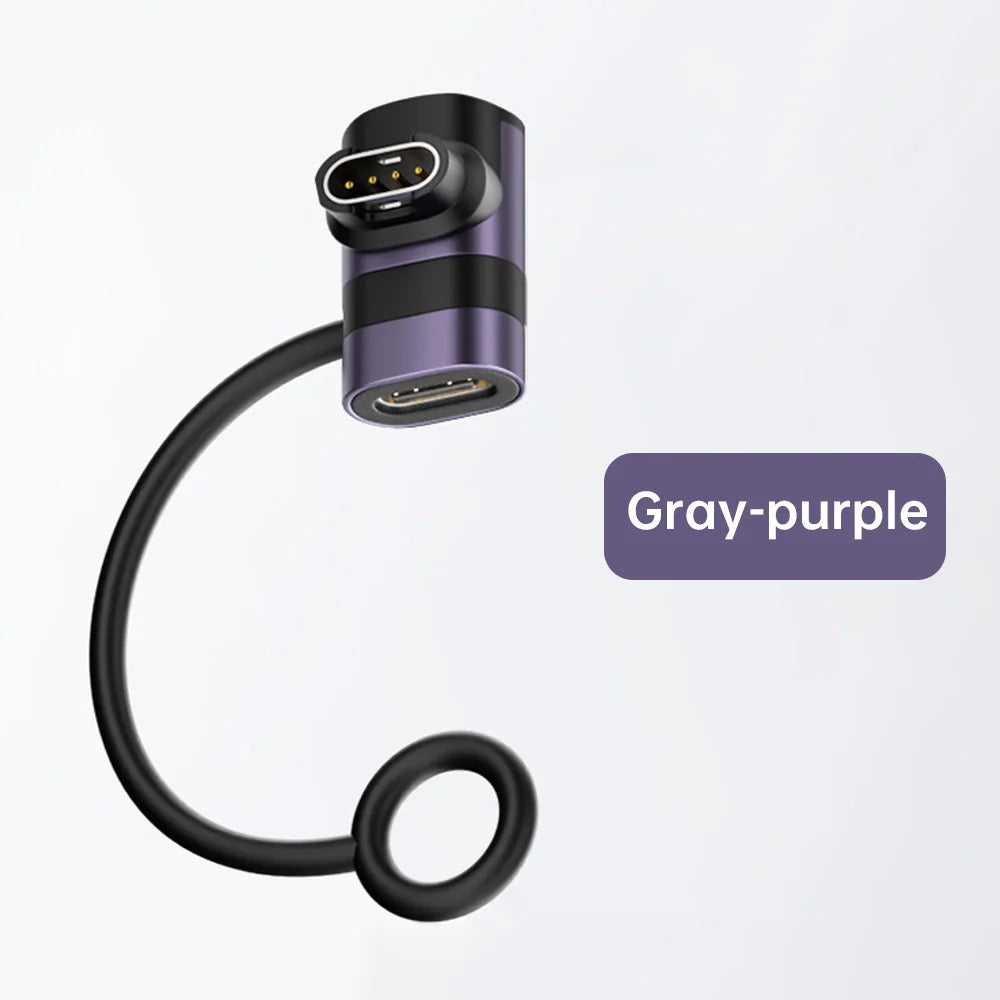USB-C Charger Adapter for Garmin Fenix 7/6/5 & Forerunner Smartwatch Charger Adapter Axl PURPLE