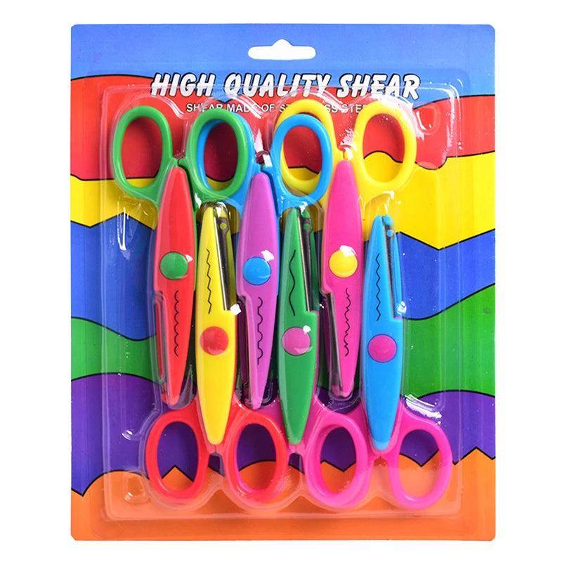 6-Piece Decorative Edge Scissors Set – DIY Craft & Card Making Decorative Craft Scissors Axl