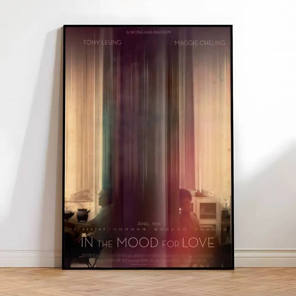 In the Mood for Love HD Movie Poster – Waterproof Self-Adhesive Movie Wall Poster Axl z15 50X70cmNoframe