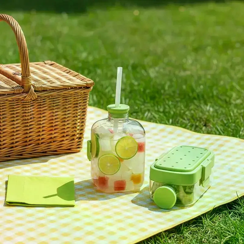 2-in-1 Ice Cube Tray Bottle with Straw Lid | Freezer Safe Ice Cube Tray Bottle Axl
