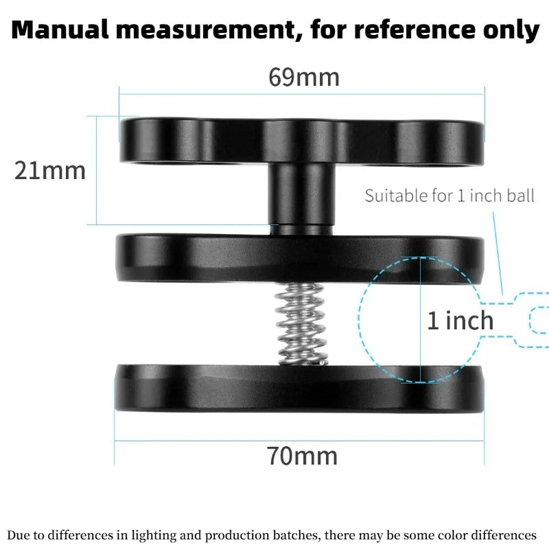 Underwater Ball Head Arm Clip Bracket for GoPro, DJI & SLR Camera Mount Bracket Axl