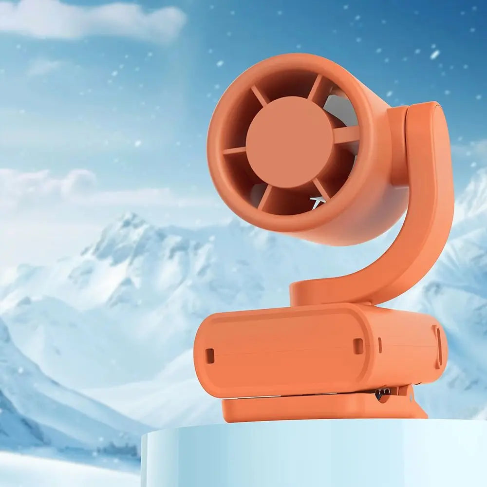 Mini Clip-On Fan – USB Rechargeable, Remote & 7.5h Battery Clip-On Personal Fan Axl