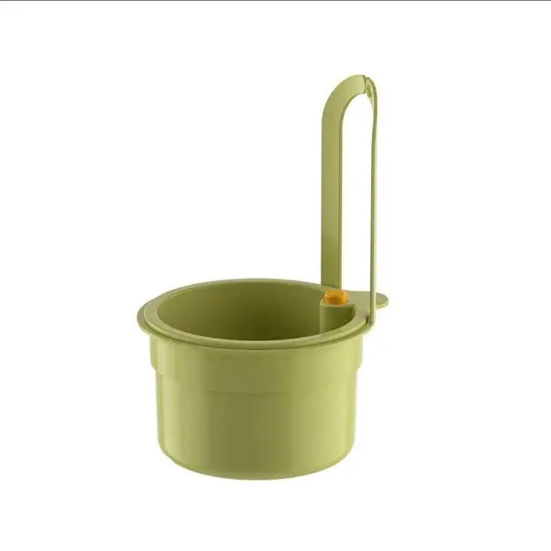 Hanging Sink Colander & Drain Basket | One-Press Empty Sink Drain Basket Axl B