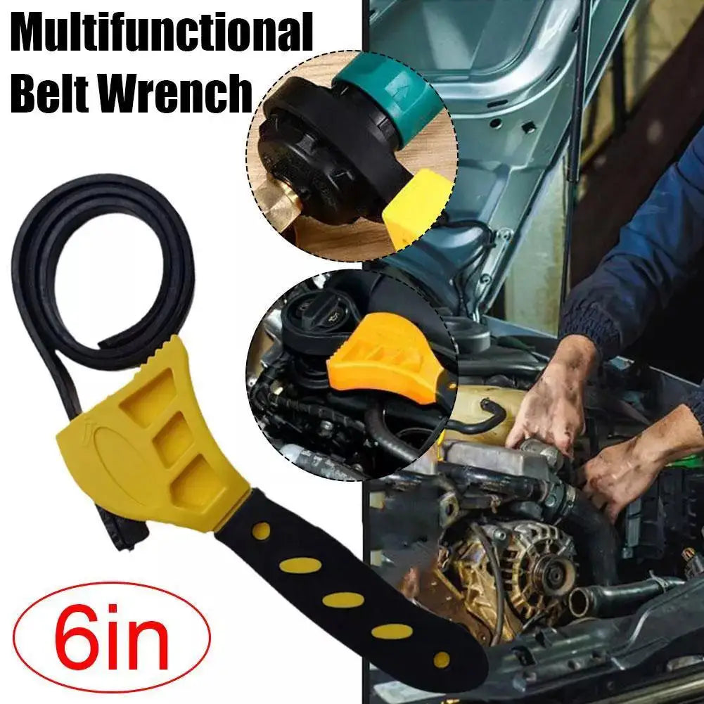 6-Inch Adjustable Belt Strap Wrench – Oil Filter Removal Tool Belt Strap Wrench Axl