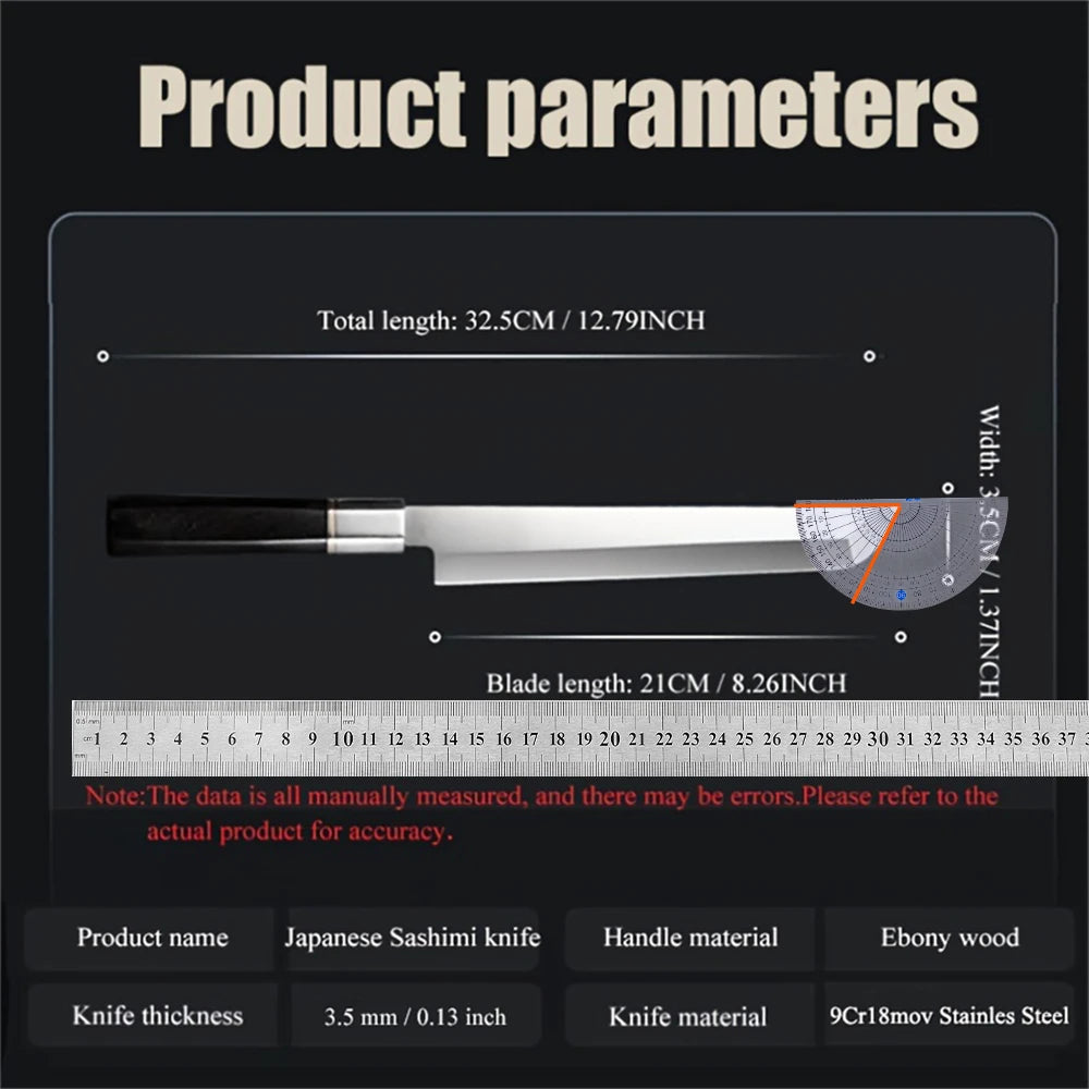 High Carbon Japanese Sashimi Knife – Sushi & Salmon Slicer Japanese Kitchen Knife Axl