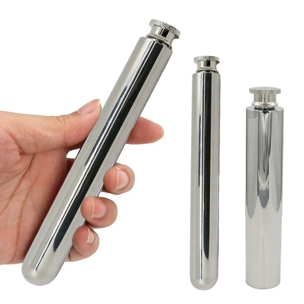 Stainless Steel Tubular Hip Flask 55ml 60ml – Mini Wine Pot Hip Flask Axl