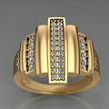 Huitan Geometric CZ Ring – Dazzling Cubic Zirconia Women's Ring Fashion Ring Axl A687 9