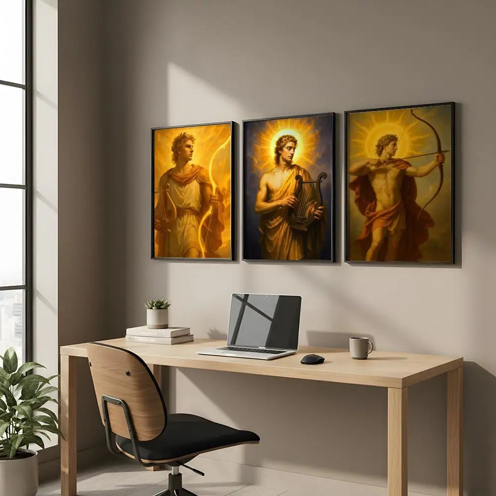 Apollo Greek God Art Poster – HD Self-Adhesive Wall Sticker Art Wall Poster Axl