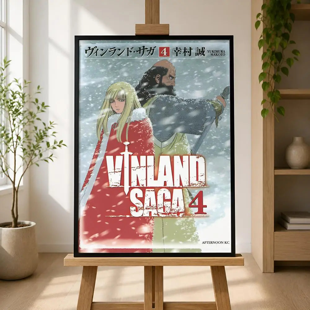 Vinland Saga Poster – Self-Adhesive Waterproof Anime Wall Art Anime Wall Poster Axl