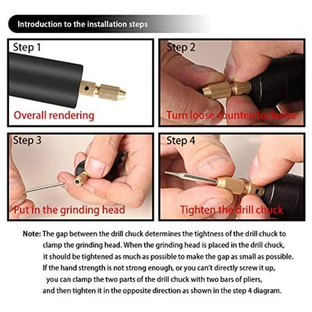 Mini Electric Drill Set 13 Bits – DIY Resin & Jewelry Tool Mini Electric Drill Axl