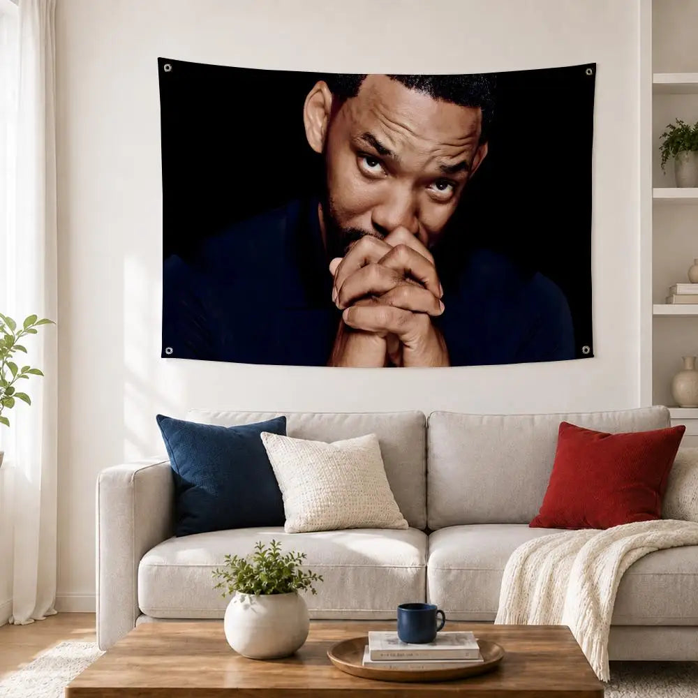 Will Smith Fan Art Flag – Indoor & Outdoor Wall Banner Decorative Wall Flag Axl