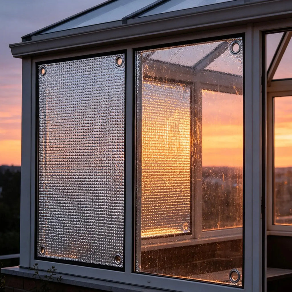 Blackout Window Film UV & Heat Blocking Aluminum Foil Shade Window Film Axl