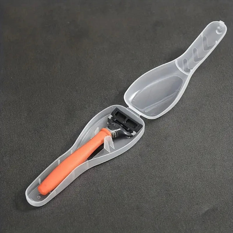 Razor Travel Case – Transparent Dustproof Organizer Box Razor Storage Case Axl