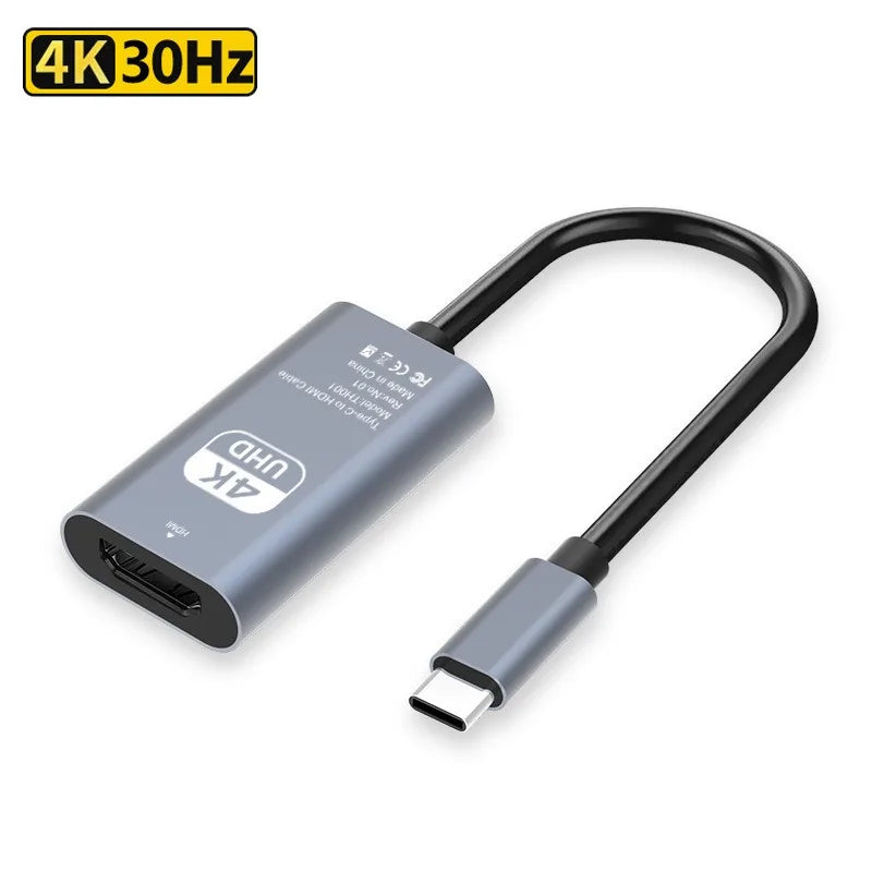 USB-C to HDMI Adapter 4K 60Hz | MacBook, Samsung, Chromebook USB-C HDMI Adapter Axl 4K30Hz-1pcs