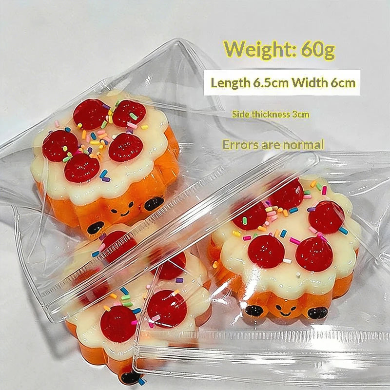 Strawberry Egg Tart Squeeze Toy – Cute Fidget Sensory Toy Fidget Squeeze Toy Axl