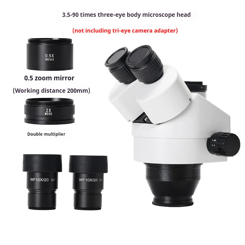 7–45X Trinocular Stereo Microscope Head | Zoom Lens Trinocular Microscope Head Axl 5