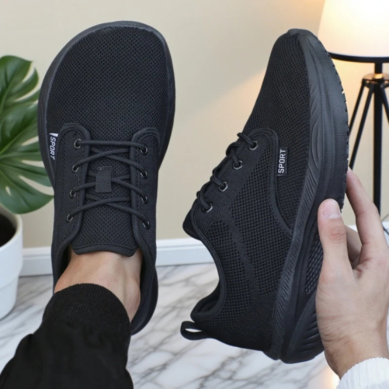 Men's Wide Toe Breathable Mesh Running Shoes | ZULIWAGN Men's Running Shoes Axl