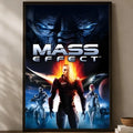 Mass Effect HD PVC Wall Poster – Self-Stick & Waterproof Decor Wall Art Poster Axl White08 15X20cmNoframe
