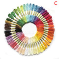 Multicolor Cotton Embroidery Thread Floss Skeins Kit 24–100 Pcs Embroidery Thread Kit Axl 50 colors