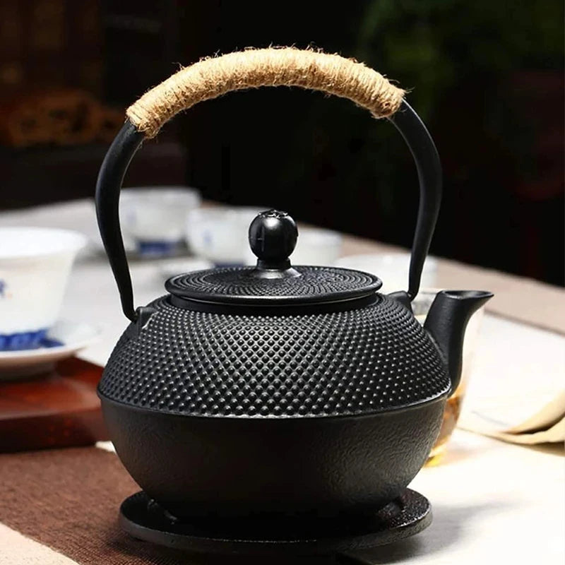 KEMORELA Japanese Cast Iron Teapot with Stainless Infuser Cast Iron Teapot Axl
