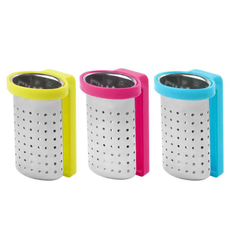 Stainless Steel Loose Leaf Tea Infuser with Silicone Rim Tea Infuser Axl