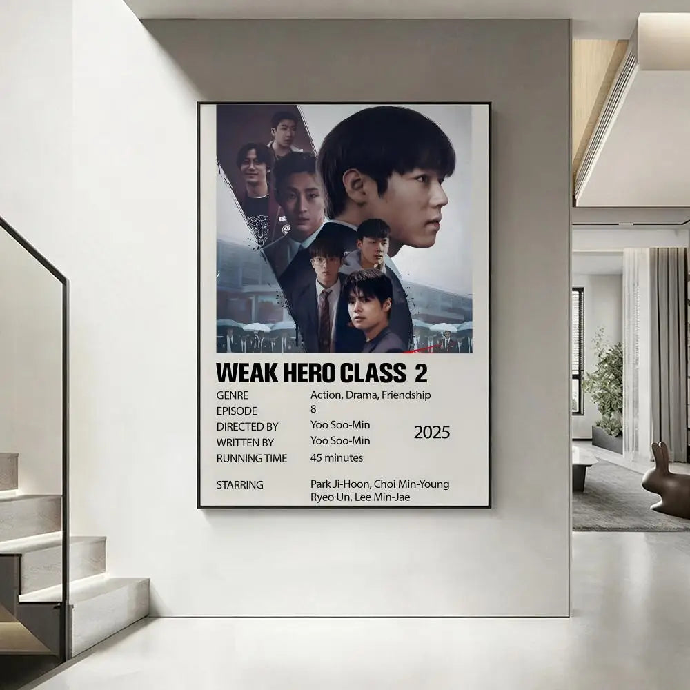 Weak Hero Class Korean Drama Poster – HD Waterproof Wall Art Wall Art Poster Axl White15 50X70cmNoframe
