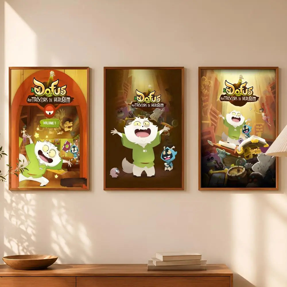 Dofus Kerub's Bazaar HD PVC Self-Stick Wall Art Poster Wall Art Poster Axl