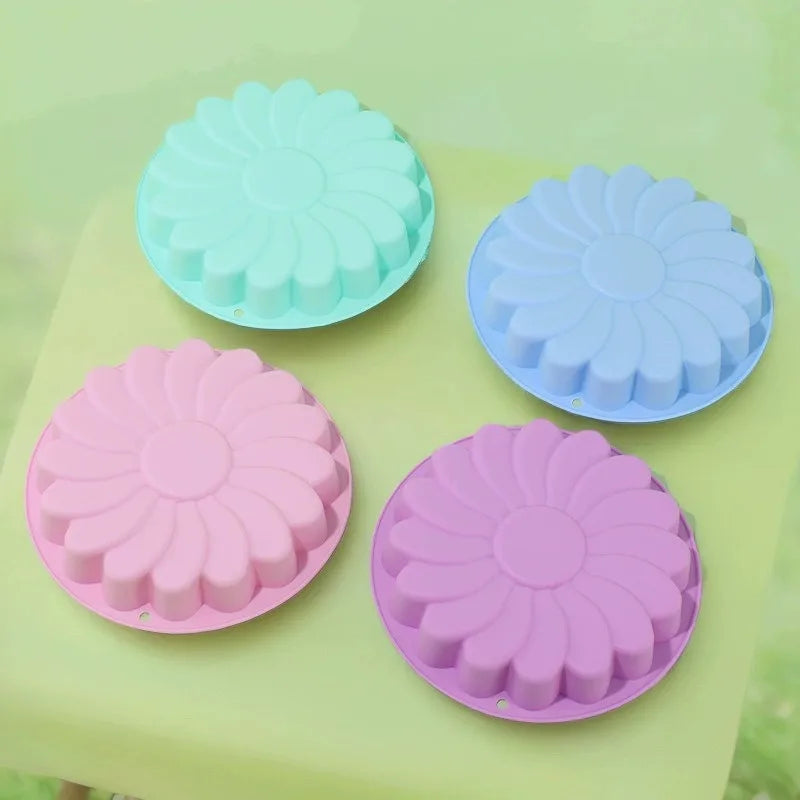 3D Sunflower Silicone Cake Mold – Petal Baking Pan & DIY Tray Silicone Cake Mold Axl