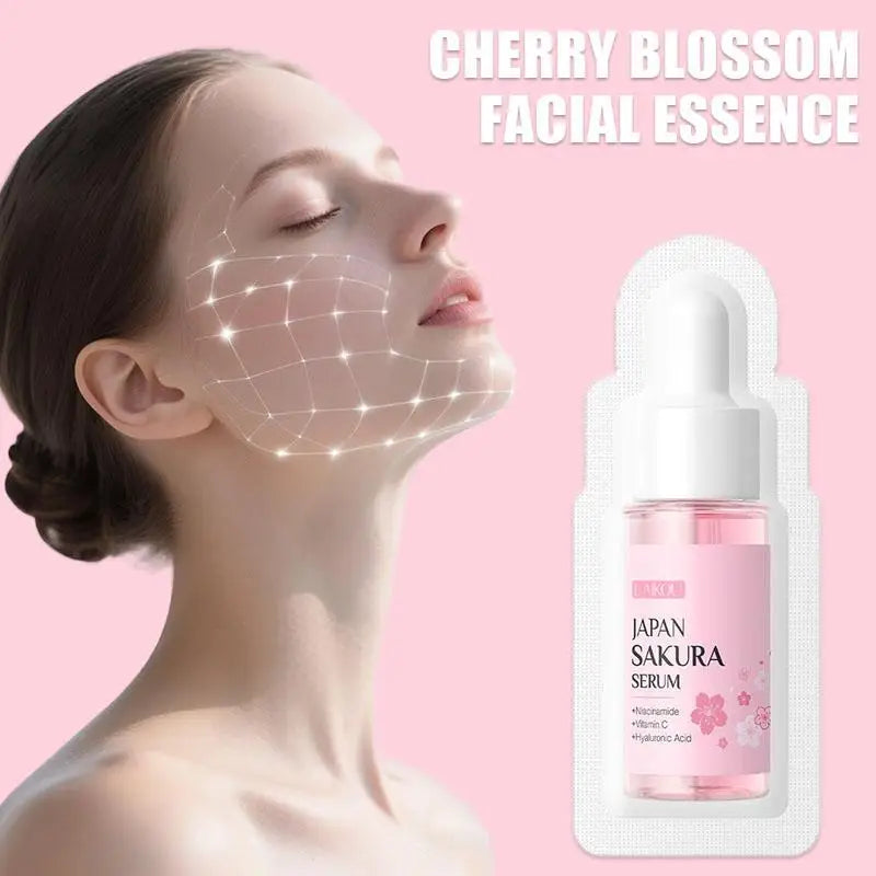 10-Pack Sakura Hyaluronic Acid Face Serum – 1ml Travel Size Face Serum Axl