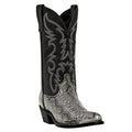 Snake Pattern Handmade Cowboy Boots – Mid-Calf Western Unisex Western Cowboy Boots Axl Silver 48