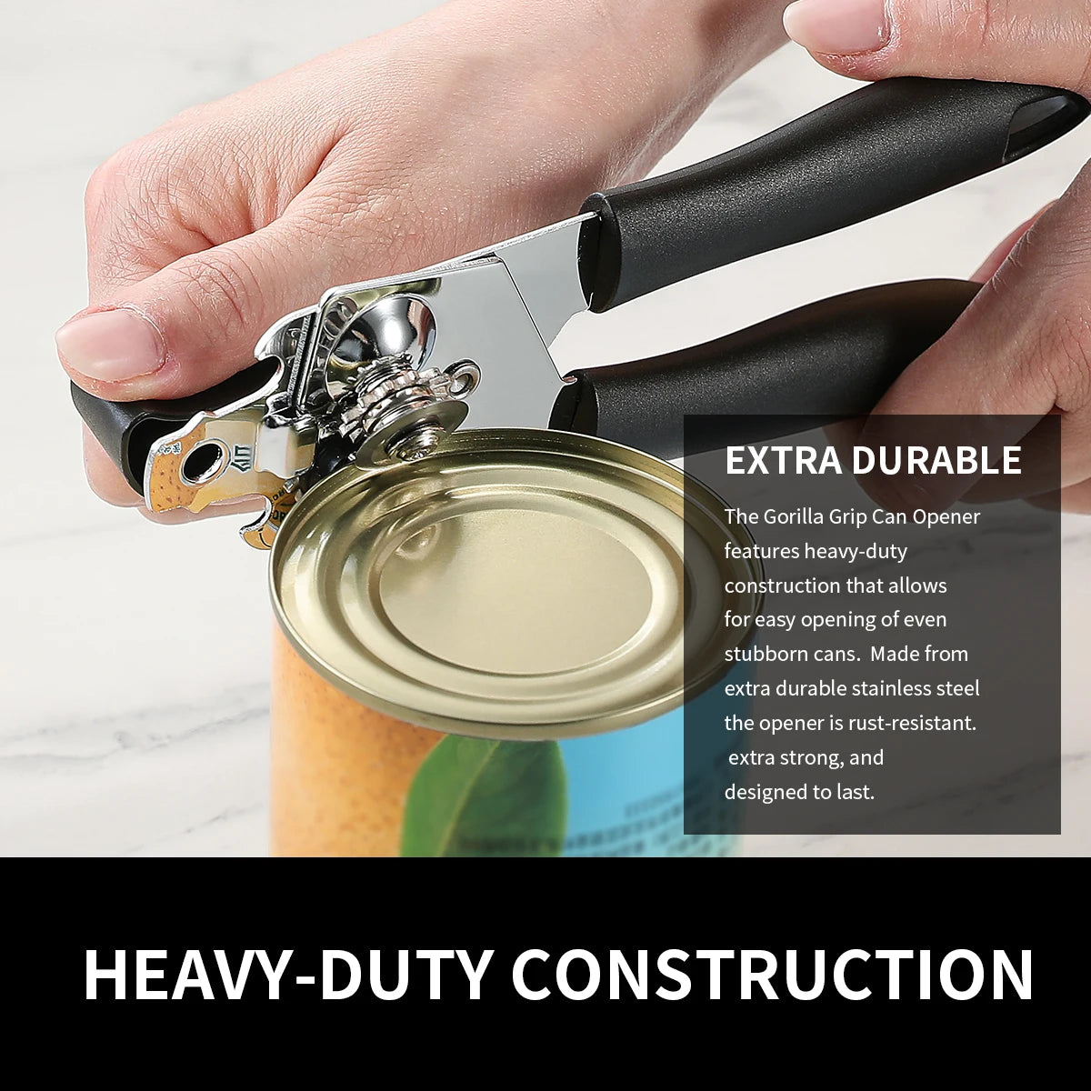 Stainless Steel Manual Can Opener & Bottle Opener | Kitchen Tool Can & Bottle Opener Axl