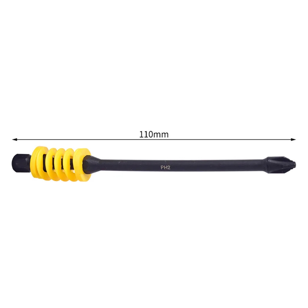 Magnetic Cross Screwdriver Bits 65/90/110mm Hex Shank – 1pc Screwdriver Bit Axl yellow 110mm China Mainland