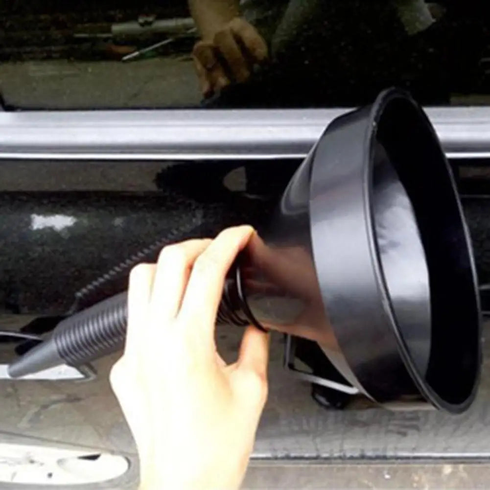 Wide Mouth Flexible Fuel Funnel with Strainer | Car, Truck & Bike Automotive Fuel Funnel Axl