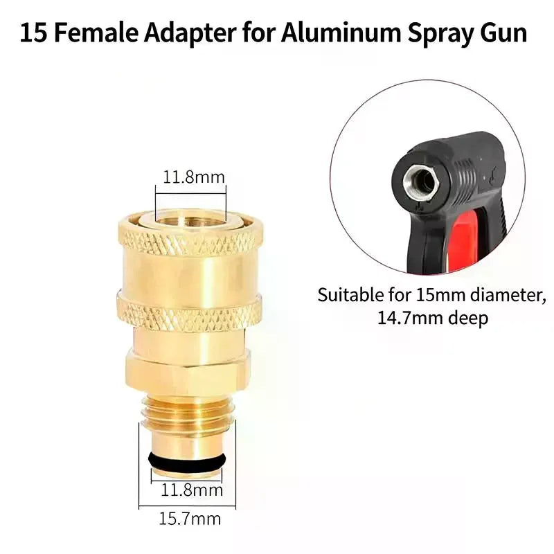 1/4 Inch Brass Pressure Washer Quick Connect Adapter Coupler Pressure Washer Fitting Axl