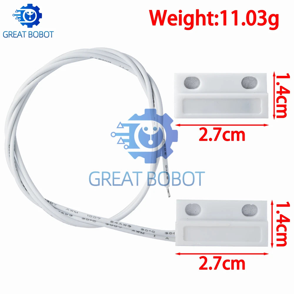 MC-38 Wired Magnetic Door Window Sensor for Arduino Alarms Magnetic Door Sensor Axl