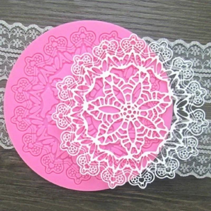 Crown Silicone Lace Cake Mold – Fondant Decorating Mat Silicone Cake Mold Axl