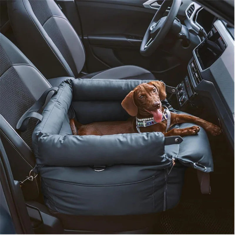 Portable Waterproof Pet Car Bed – Washable Dog & Cat Sofa Pet Travel Bed Axl Navy