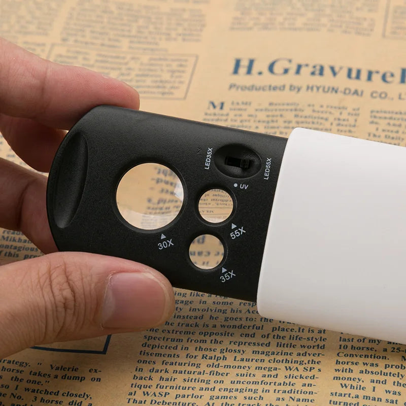 30X 35X 60X LED Loupe Magnifier – Jewelry, Coin & Antique LED Loupe Magnifier Axl