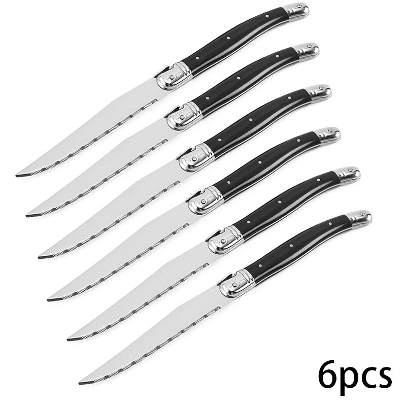 Laguiole Stainless Steel Cutlery Set – Knives, Forks & Spoons Flatware Cutlery Set Axl
