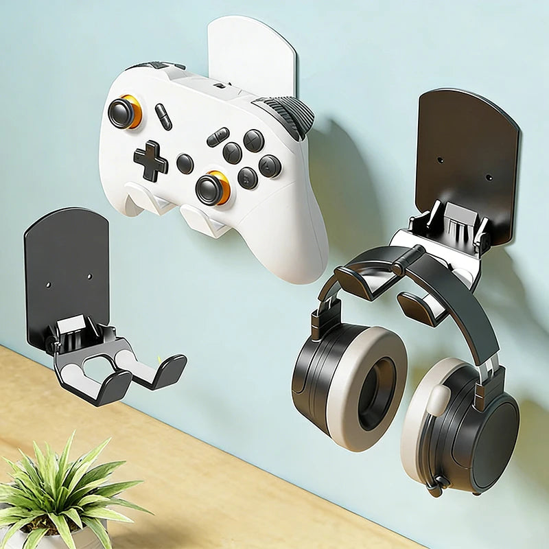 Wall Mount Game Controller & Headset Holder – No Drill Controller Wall Mount Axl