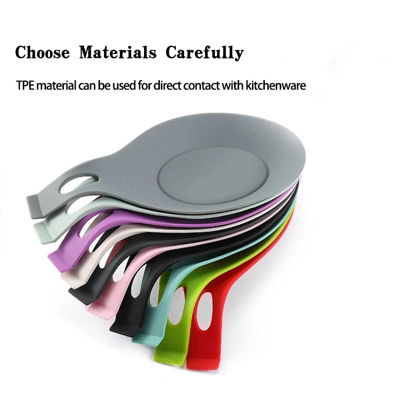 Silicone Spoon Rest & Spatula Holder – Heat Resistant Kitchen Tray Silicone Spoon Rest Axl