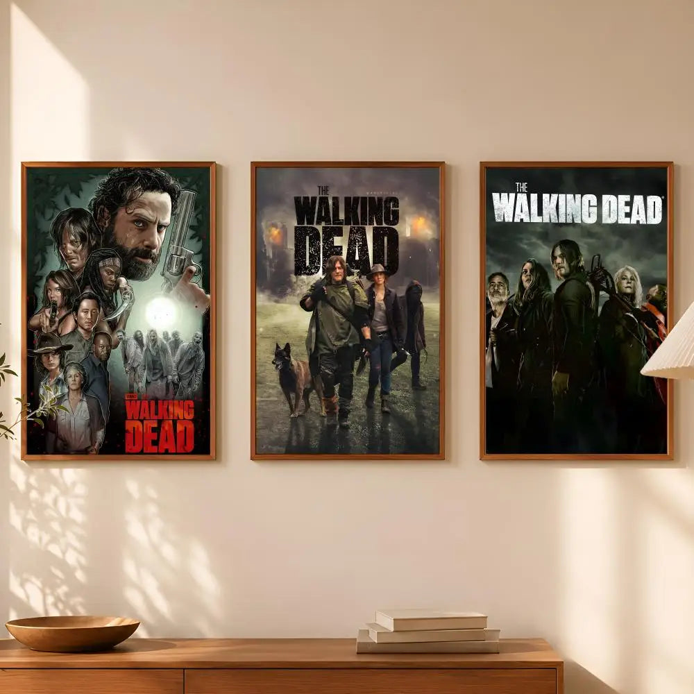 Walking Dead Self-Stick HD PVC Wall Poster – Waterproof Decor Wall Art Poster Axl