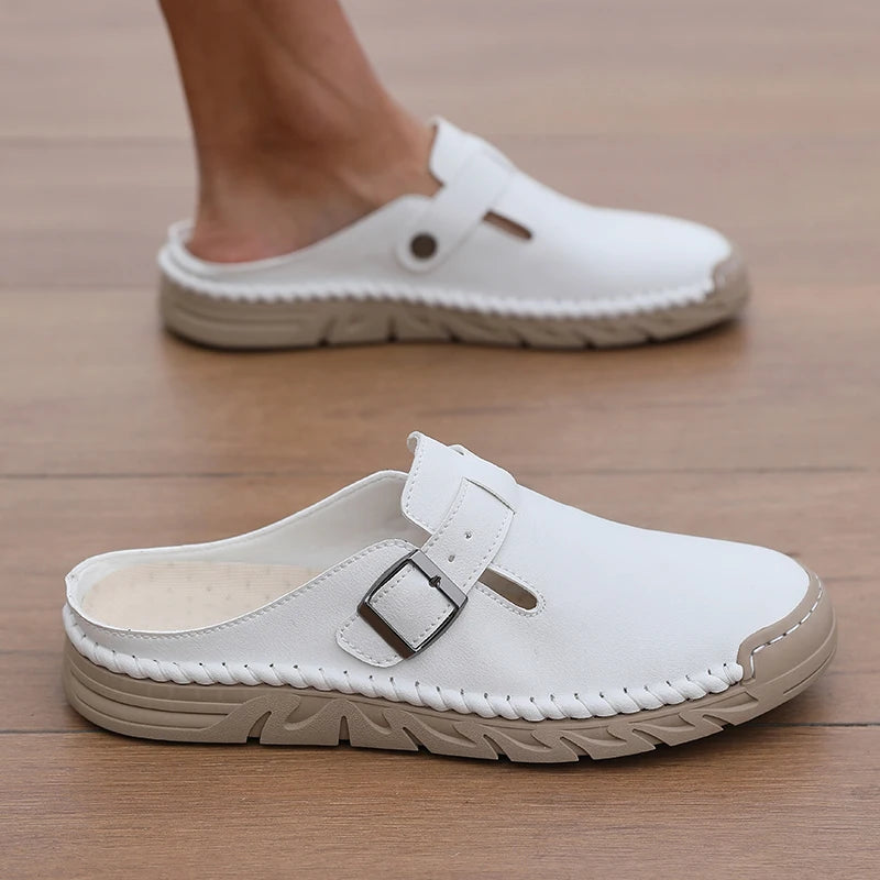 Women's Closed-Toe Anti-Slip Flat Slippers – Indoor & Outdoor Flat Slippers Axl