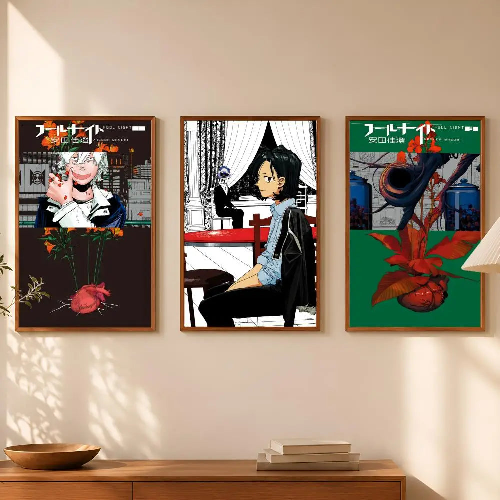 Manga F-Fool Night Self-Stick HD Wall Art Poster | Waterproof Wall Art Poster Axl