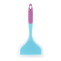 Wide Silicone Spatula for Non-Stick Pans & Omelettes Silicone Spatula Axl Head blue handle pin