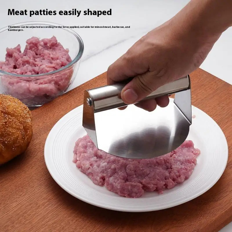 Stainless Steel Smash Burger Press – Round Patty Mold Burger Press Axl