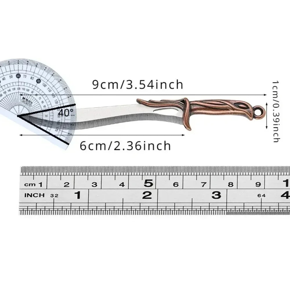 Mini Keychain Pocket Knife – Stainless Steel EDC Box Cutter Keychain Pocket Knife Axl